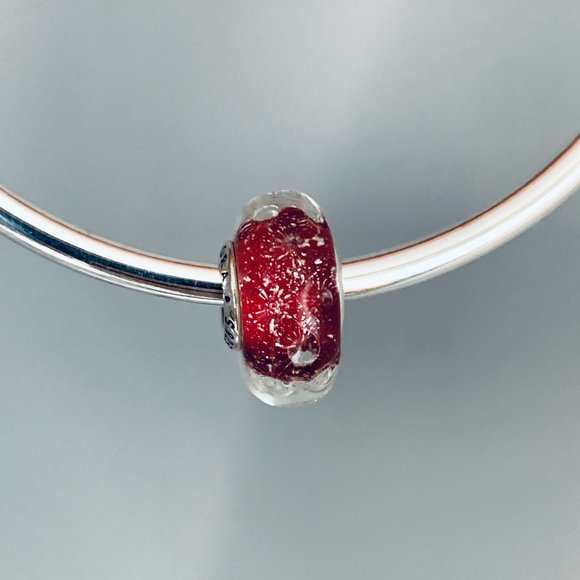 BRAND NEW AUTHENTIC Pandora Wavy Fancy Murano Glass Charm - Picture 4 of 7